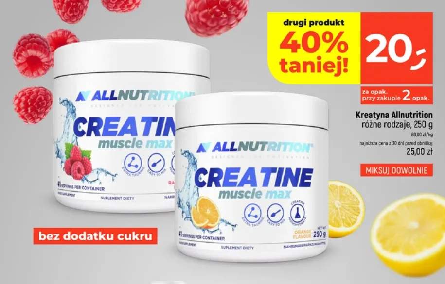 Kreatyna Allnutrition Creatine muscle max pomarańczowa