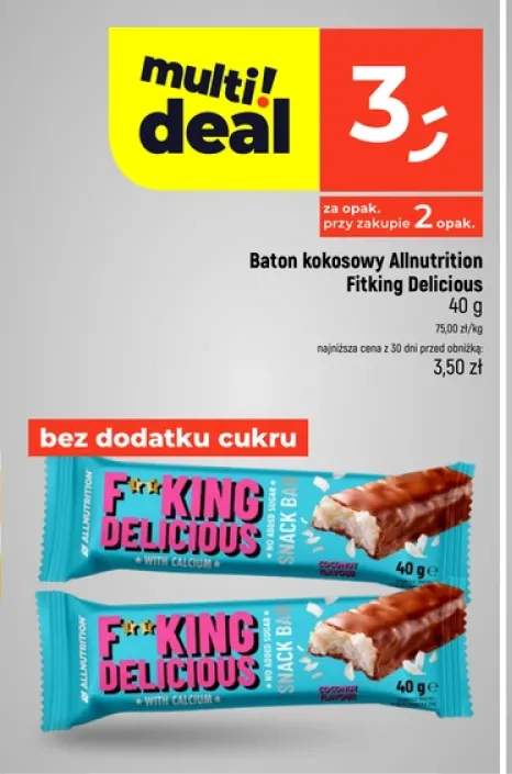 Baton kokosowy Allnutrition Fitking Delicious
