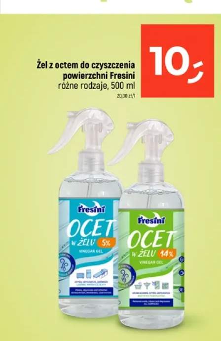 Żel z octem do czyszczenia powierzchni Fresini 14%