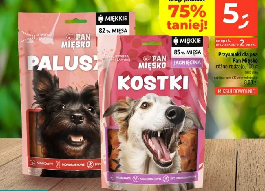 Przysmaki dla psa Pan Mięsko Paluszki