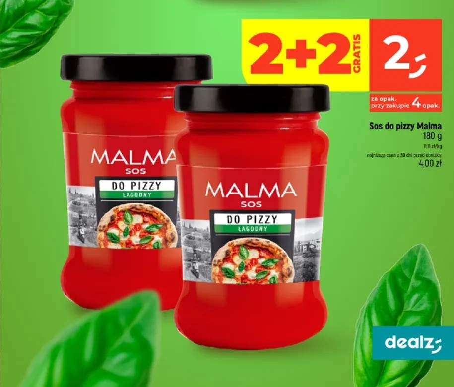 Sos do pizzy łagodny Malma