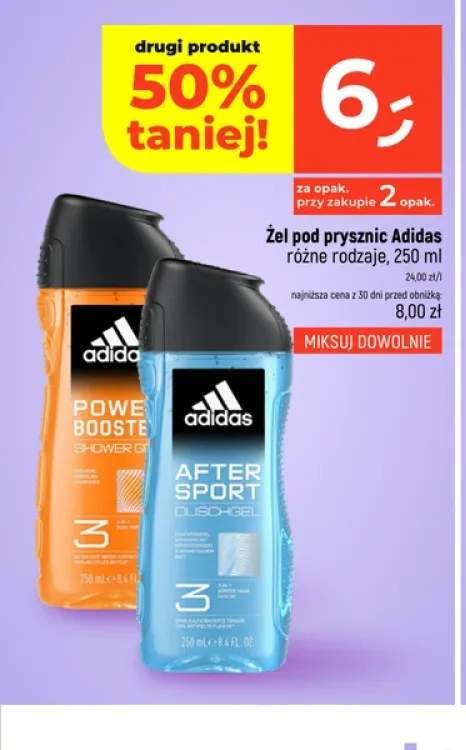 Żel pod prysznic Adidas Power Booster