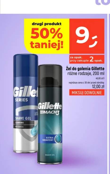 Żel do golenia Gillette Mach3 Extra Comfort