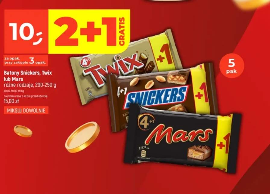 Batony Mars 5-pak