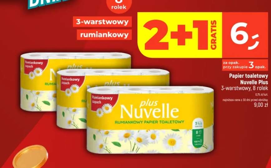 Papier toaletowy Nuvelle Plus 3-warstwowy