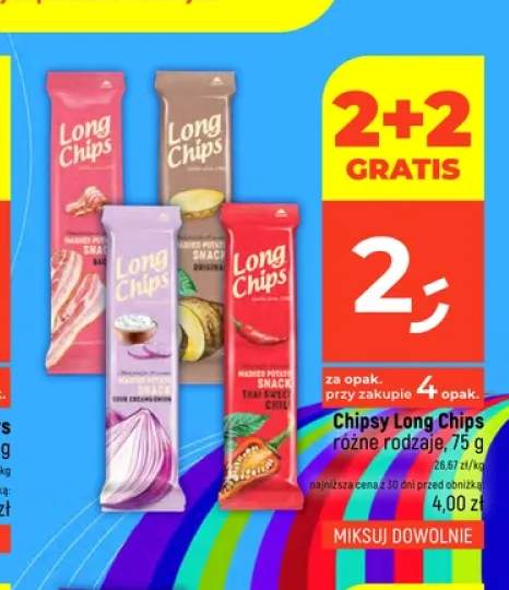 Chipsy Long Chips Bacon