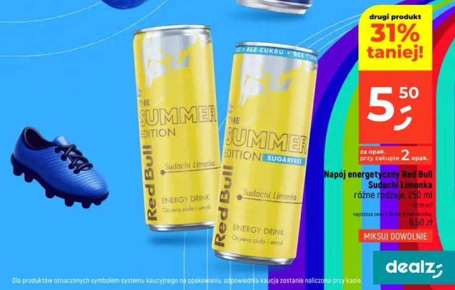 Napój energetyczny Red Bull The Summer Edition Sudachi Limonka