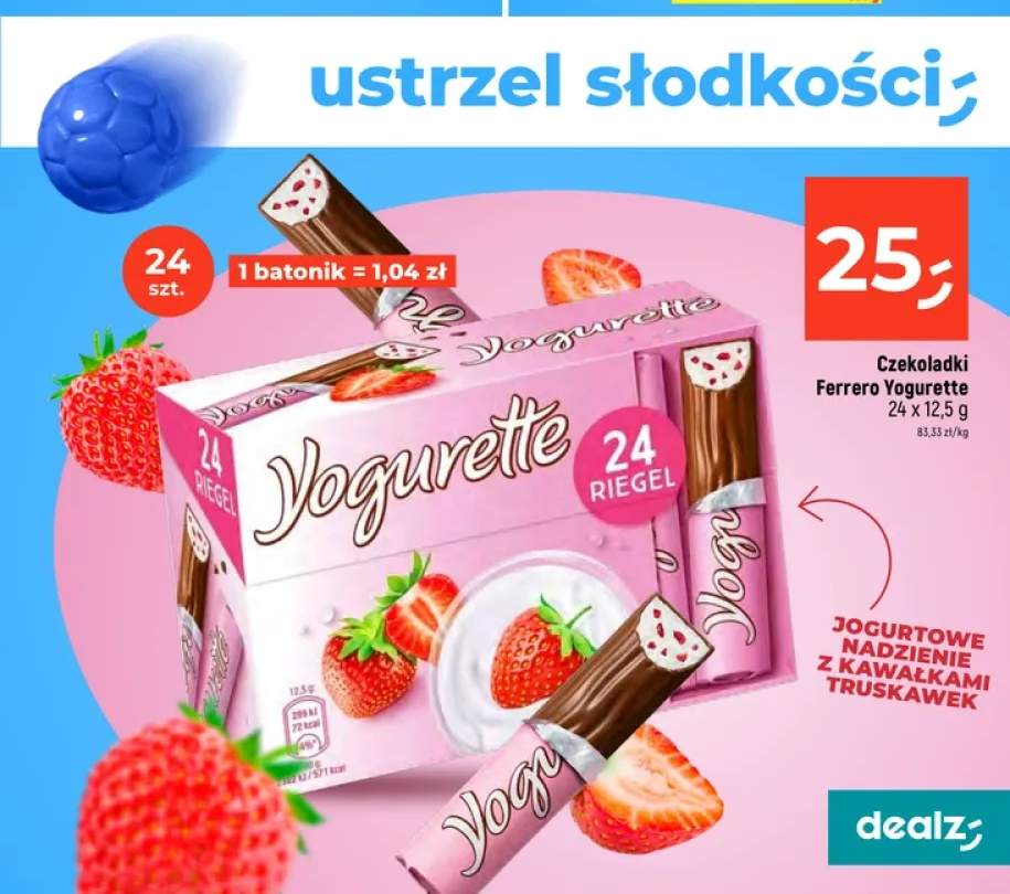 Czekoladki Ferrero Yogurette 24-pak 12,5 g