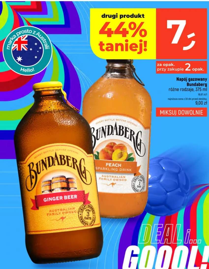 Napój gazowany Bundaberg Peach