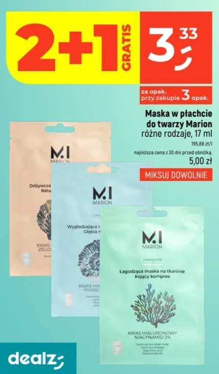 Maska w płachcie do twarzy Marion Wygładzająca