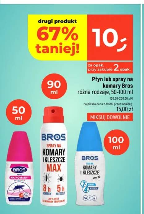 Płyn na komary dla dzieci Bros