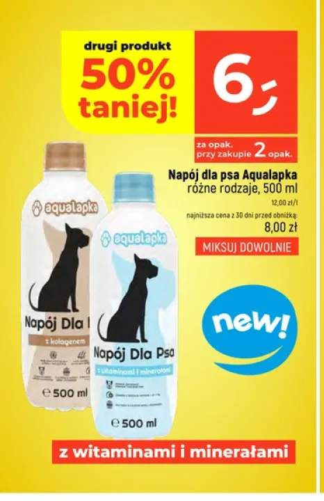 Napój dla psa Aqualapka z witaminami i minerałami