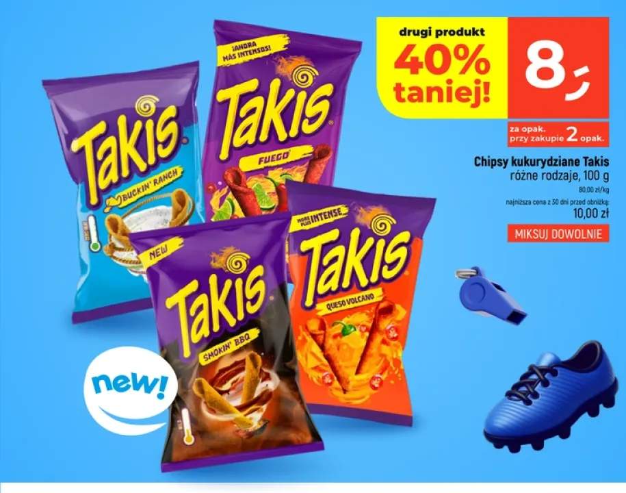 Chipsy kukurydziane Takis Buckin' Ranch +3 warianty