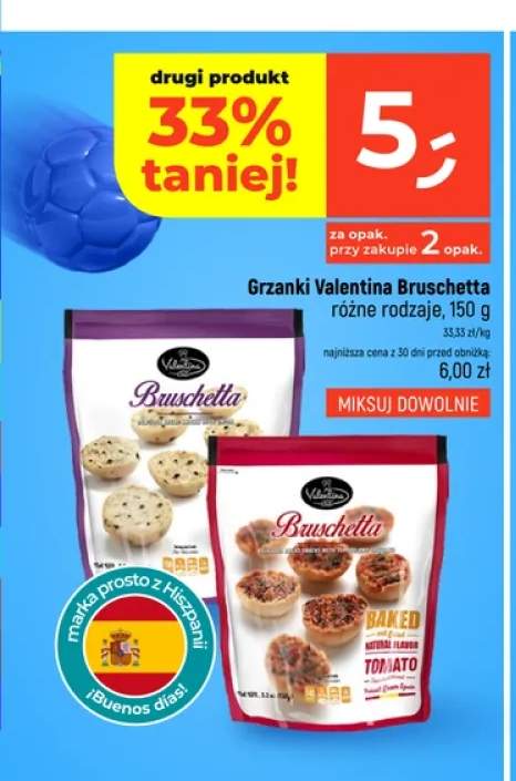 Grzanki Valentina Bruschetta +1 wariant