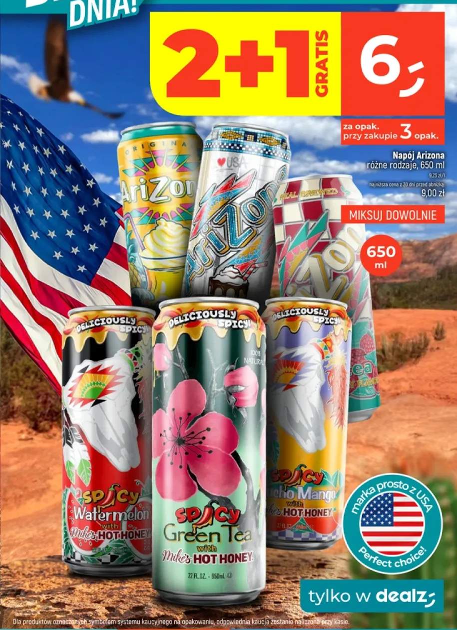 Napój Arizona Spicy Green Tea with Mike's Hot Honey +5 wariantów