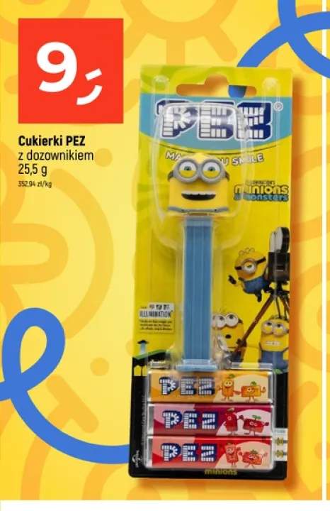 Cukierki PEZ z dozownikiem