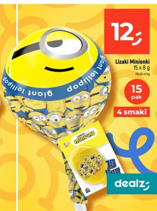 Lizaki Minionki 15-pak 8 g