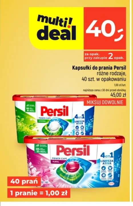 Kapsułki do prania Persil Universal +1 wariant