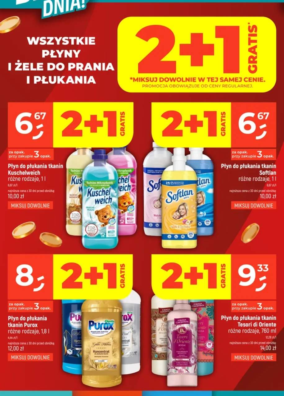 Płyny i żele do prania i płukania +12 wariantów