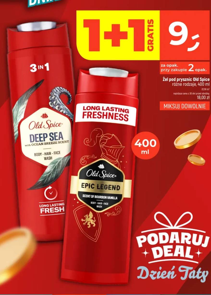 Żel pod prysznic Old Spice Deep Sea +1 wariant