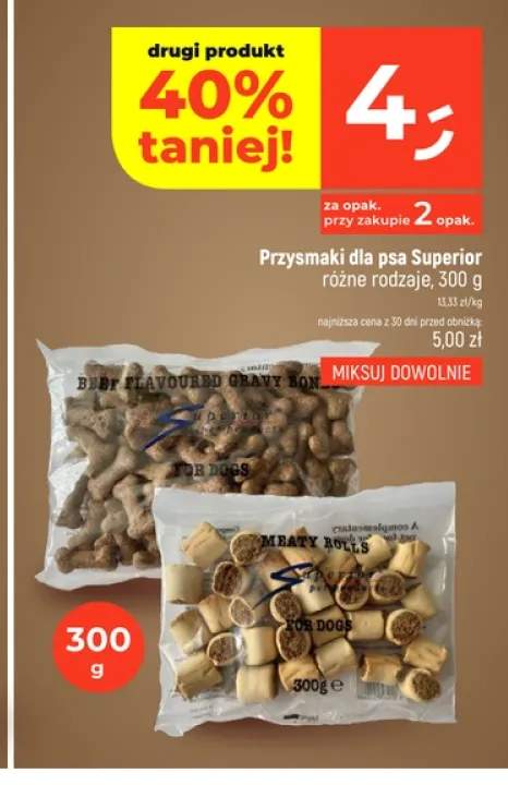 Przysmaki dla psa Superior Meaty Rolls +1 wariant