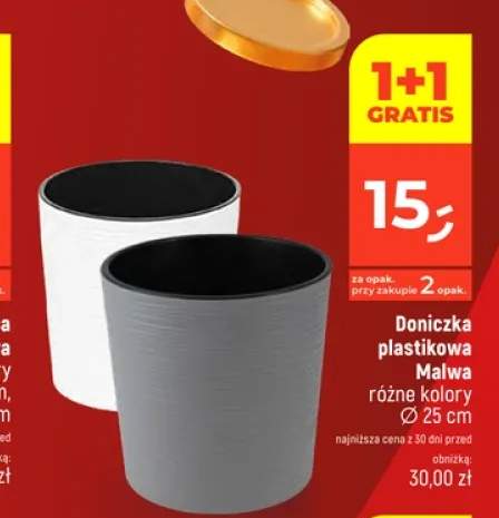 Doniczka plastikowa Malwa