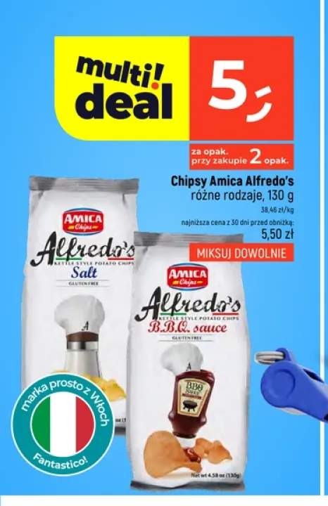 Chipsy Amica Alfredo's Salt +1 wariant