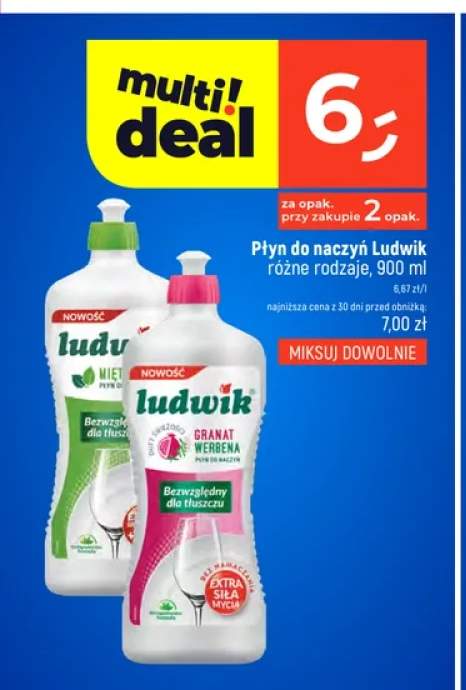 Płyn do naczyń Ludwik Miętowy +1 wariant