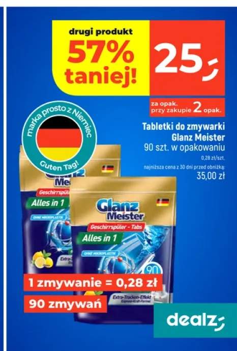 Tabletki do zmywarki Glanz Meister Alles in 1