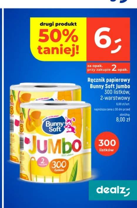 Ręcznik papierowy Bunny Soft Jumbo 2-warstwowy