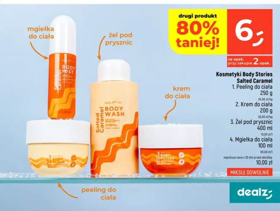 Peeling do ciała Body Stories Salted Caramel +3 warianty