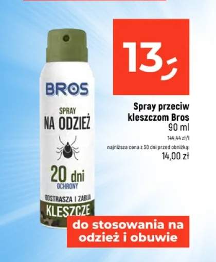 Spray przeciw kleszczom Bros