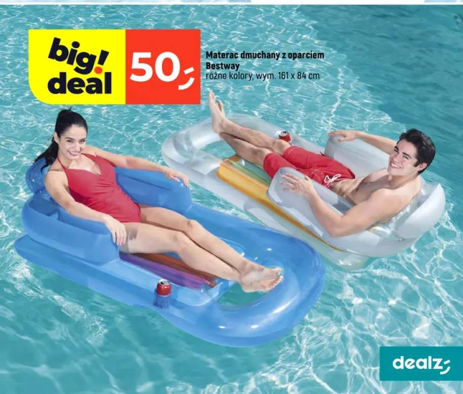 Materac dmuchany z oparciem Bestway