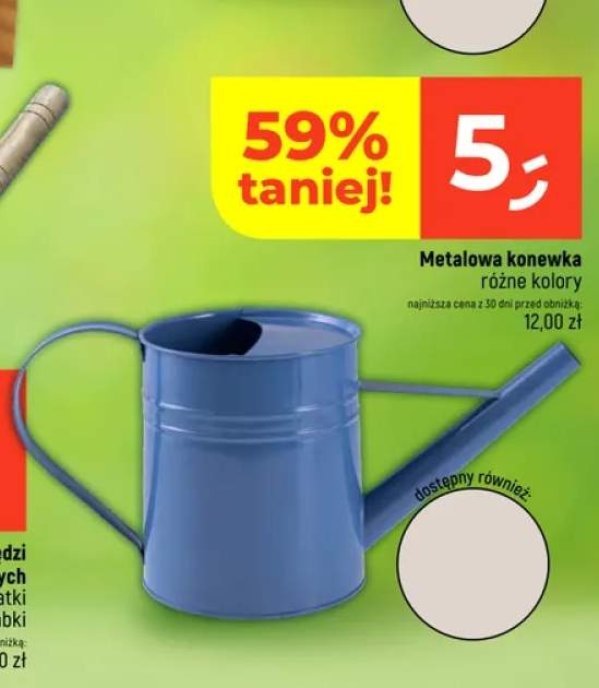 Metalowa konewka