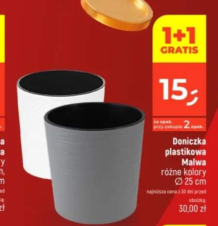 Doniczka plastikowa Malwa
