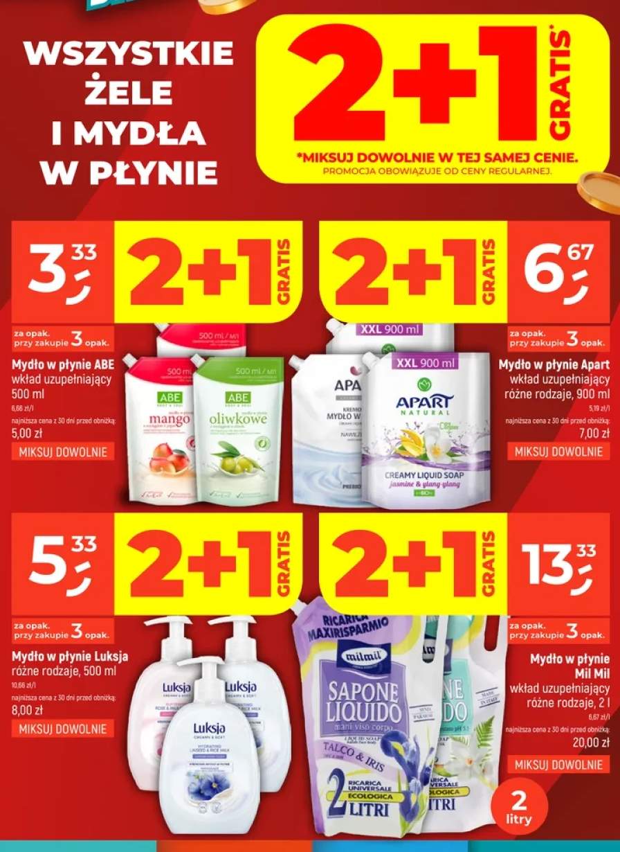 Żele i mydła w płynie +9 wariantów