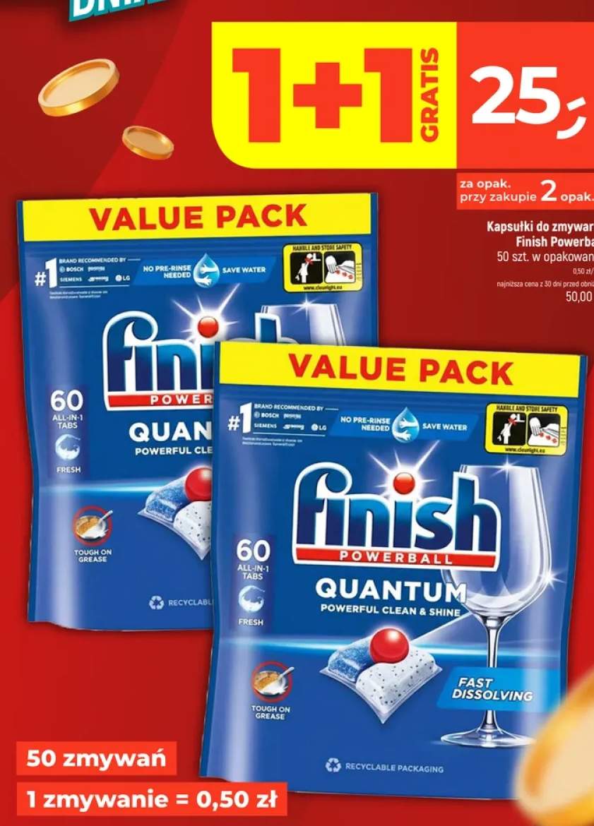 Kapsułki do zmywarki Finish Powerball Quantum
