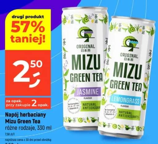 Napój herbaciany Mizu Green Tea Lemongrass +1 wariant