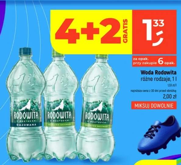 Woda mineralna Rodowita z Roztocza delikatnie gazowana +2 warianty