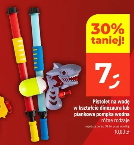 Pistolet na wodę w kształcie dinozaura +1 wariant