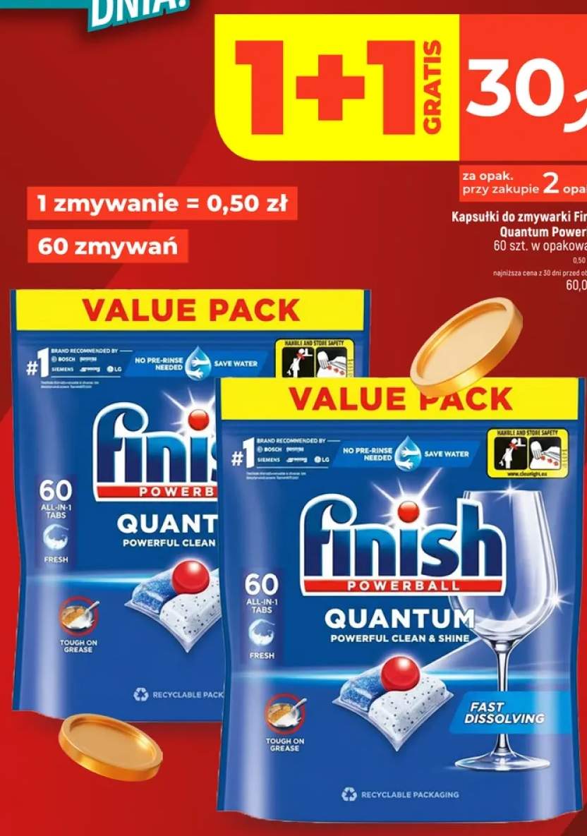 Kapsułki do zmywarki Finish Quantum Powerball