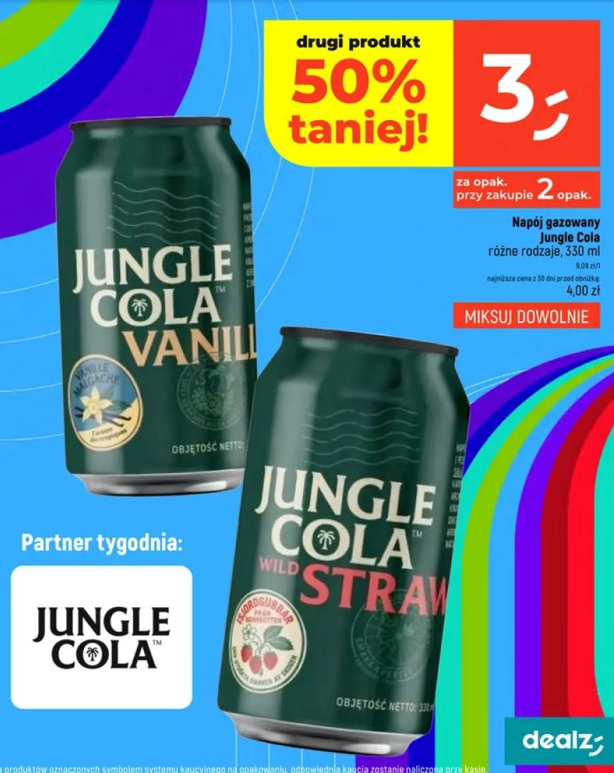 Napój gazowany Jungle Cola Vanilla +1 wariant