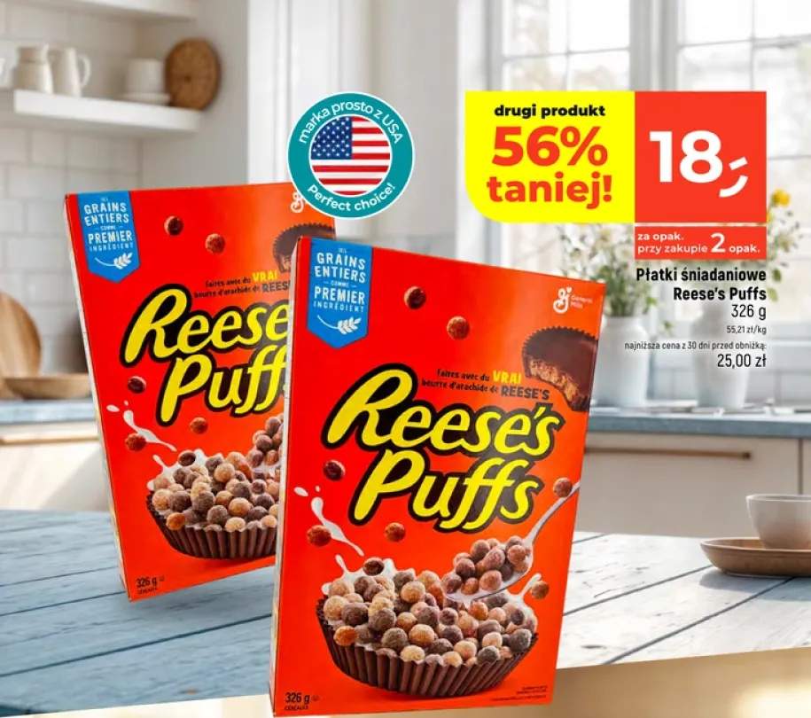 Płatki śniadaniowe Reese's Puffs