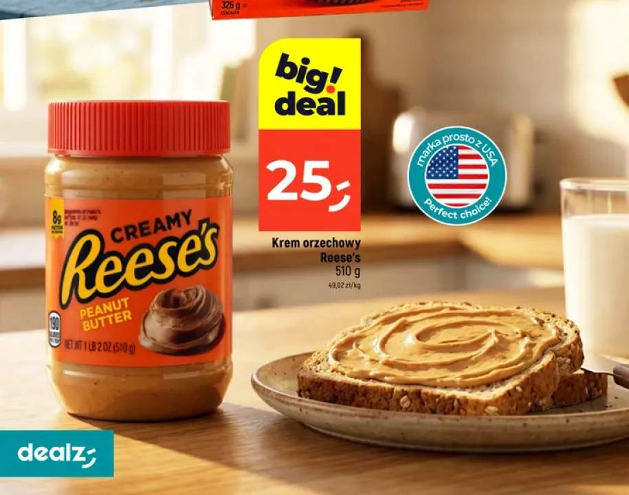 Krem orzechowy Reese's Creamy Peanut Butter