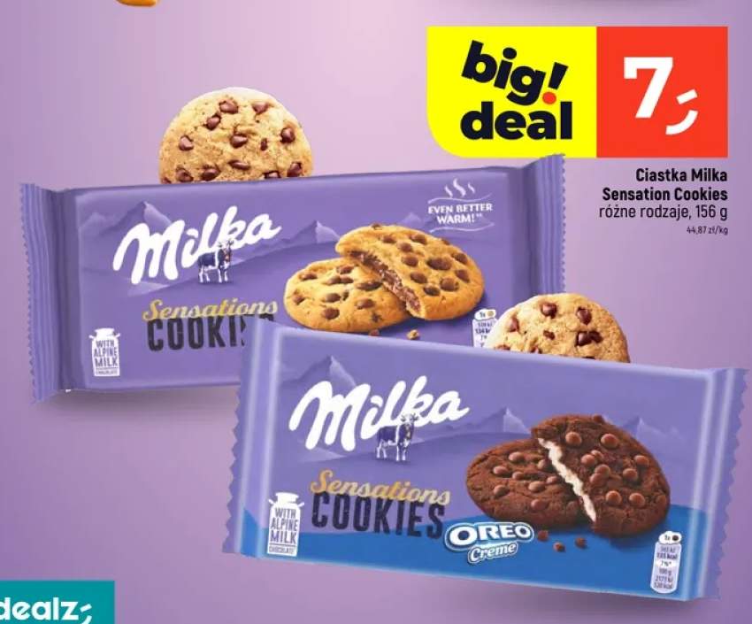 Ciastka Milka Sensations Cookies +1 wariant