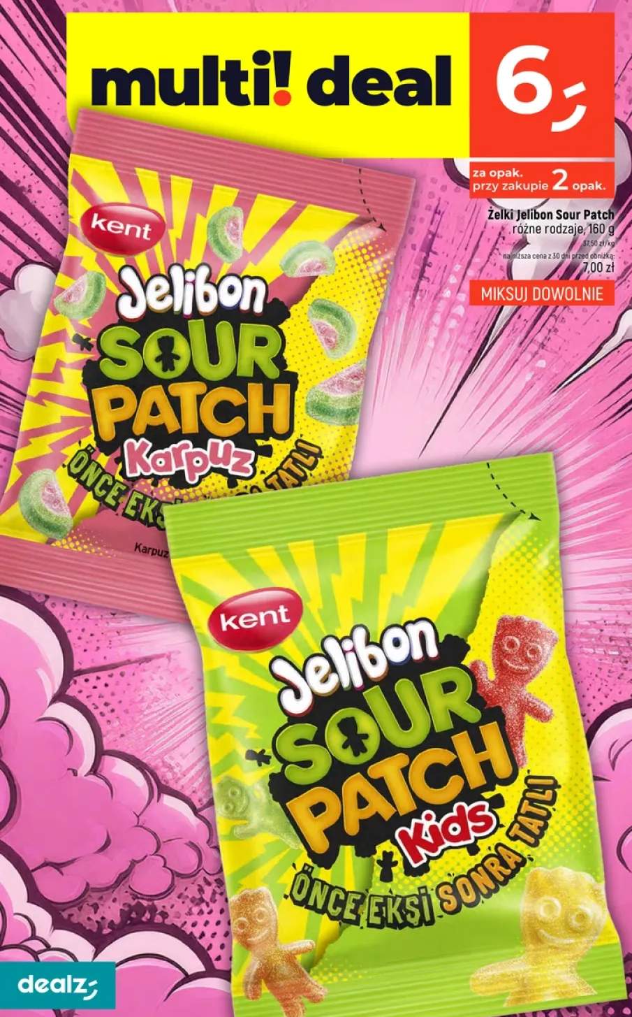 Żelki Kent Jelibon Sour Patch Karpuz +1 wariant