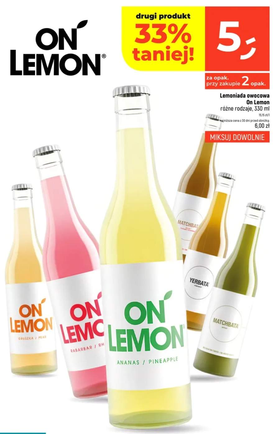 Lemoniada gruszkowa On Lemon +4 warianty