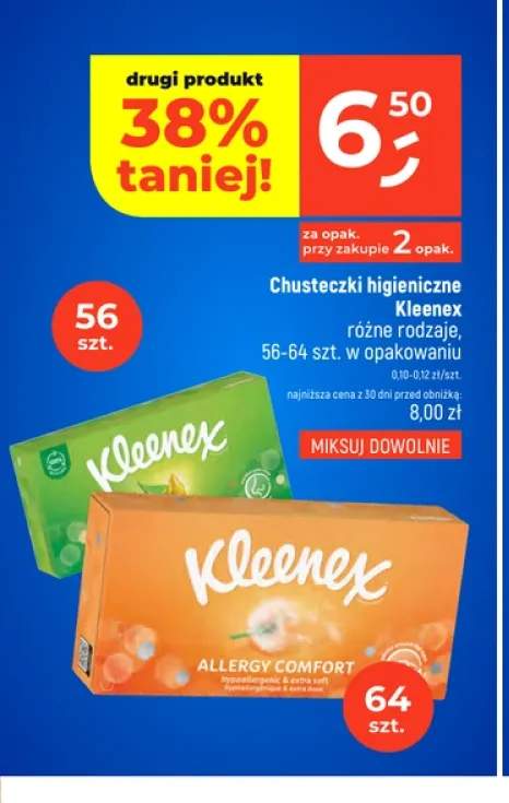 Chusteczki higieniczne Kleenex Allergy Comfort +1 wariant