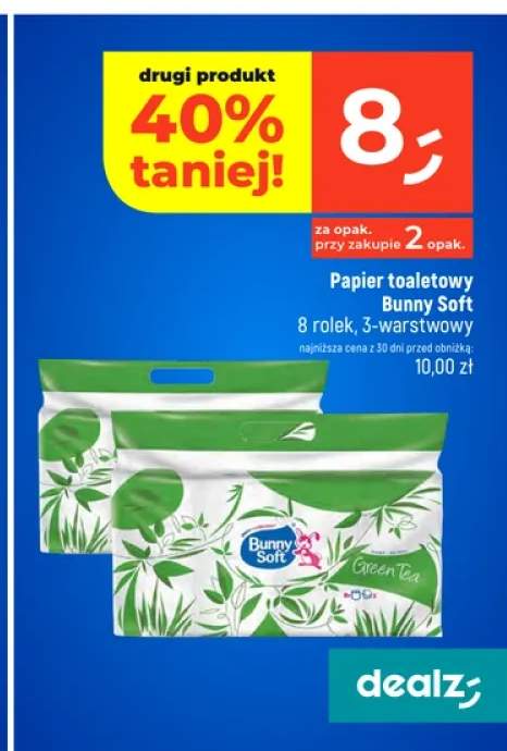 Papier toaletowy Bunny Soft Green Tea 3-warstwowy
