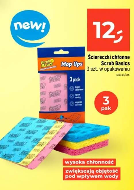 Ściereczki chłonne Scrub Daddy Scrub Basics Mop Ups